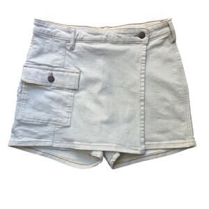 ANA Ivory-Rust Stitch Side Pocket Skort